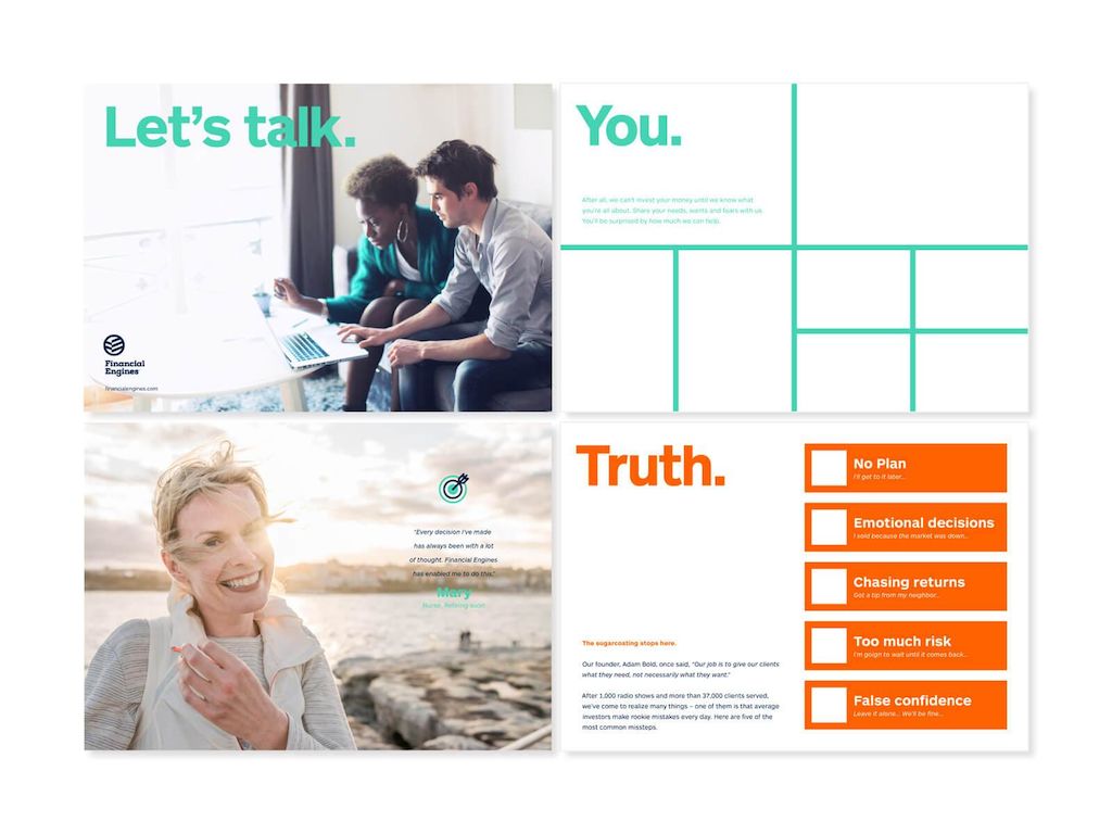 Metadesign Financial Engines Brand Graphics Design