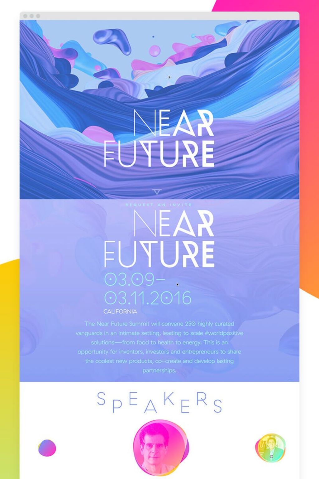 Metadesign Near Future Summit Website