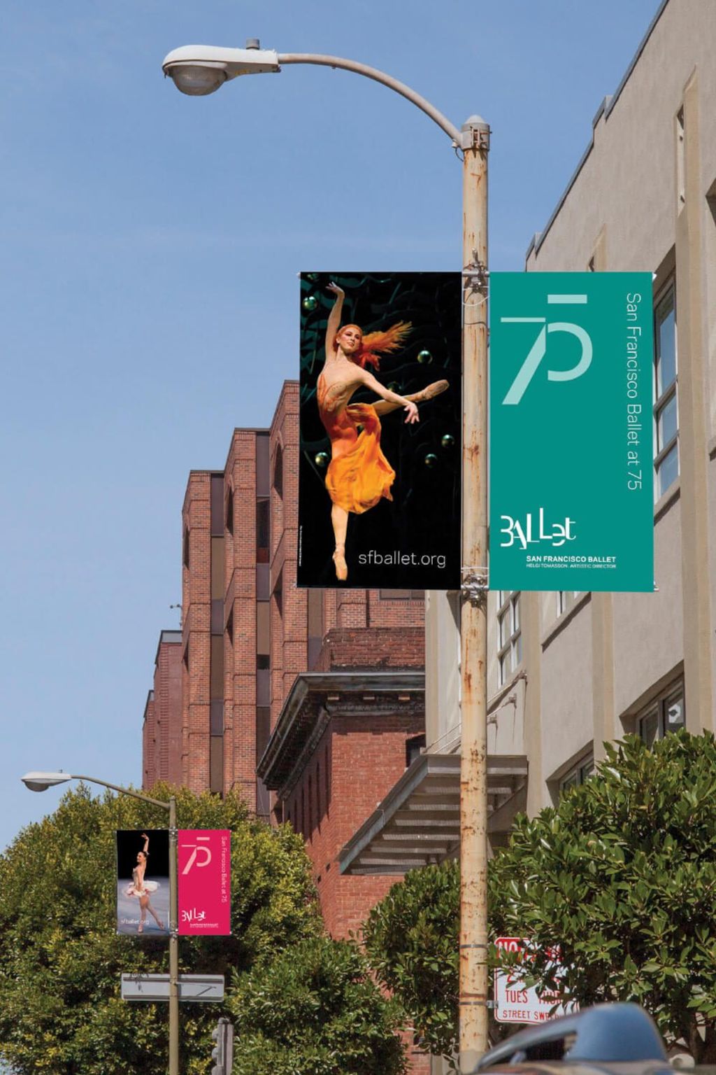 Metadesign San Francisco Ballet 75Th Anniversary Banner Design
