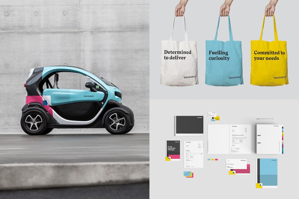 Vontobel Metadesign Brand Identity Overview Applications