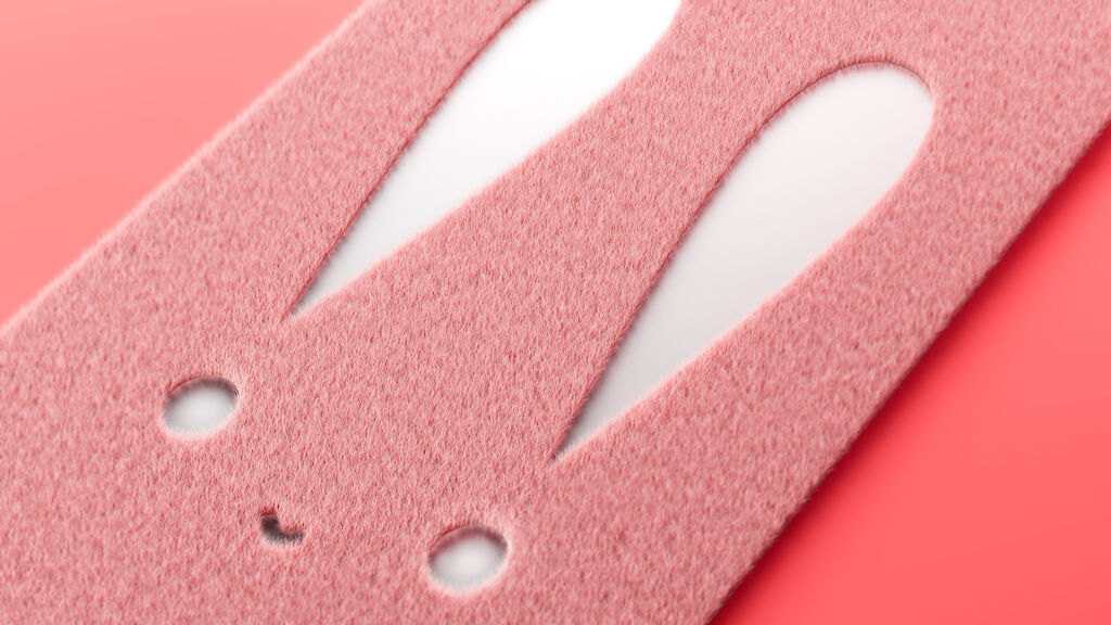 Year of rabbit-Fur close in